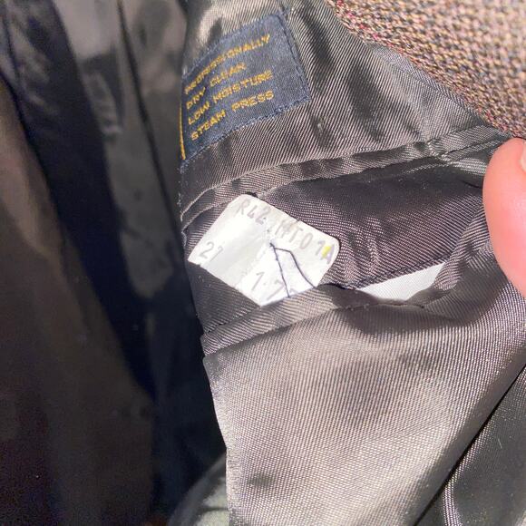 Jones New York Foley's Brown Wool Blazer Jacket Men's Size 42R - Picture 5 of 7